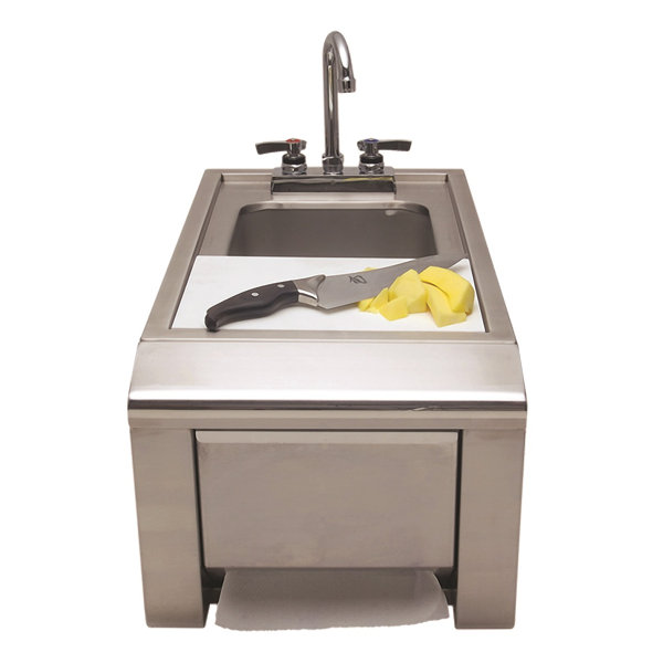 Alfresco 14" Stainless Steel DropIn Outdoor Sink Wayfair